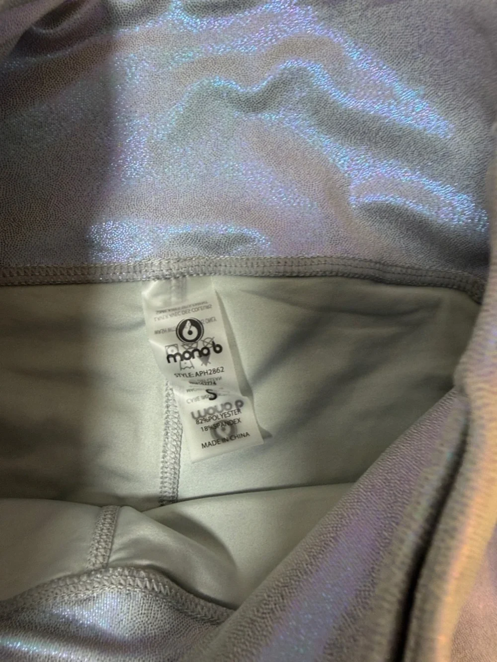 Mono‎ B Iridescent Gray High-Waist Leggings